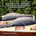 Salmon frozen bone-in Norway / Chile / Tasmania STEAK 3/4" 2cm (price/pack 500gr 2-3pcs)